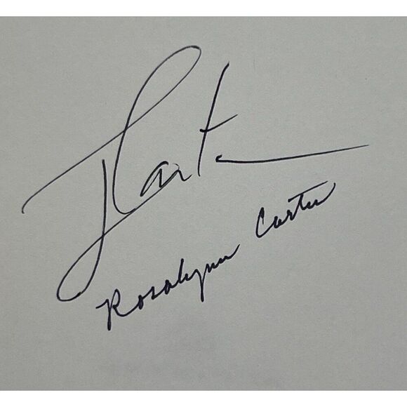 Jimmy & Rosalynn Carter Signed "Everything To Gain" Book JSA Authenticated - Picture 4 of 8